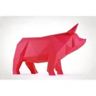 SCHWEIN_ZIEGELROT - Brick red pig craft kit