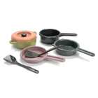 2606 - GB POT SET IN NET 7 PIECES