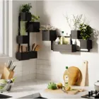 1018767-040 - CUBIKO WALL PLANTER BLACK