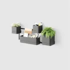 1018767-040 - CUBIKO WALL PLANTER BLACK