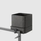 1018767-040 - CUBIKO WALL PLANTER BLACK