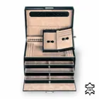 69.110.010443 - Jewellery box Julia new classic black leather