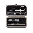 TF100R.0104 - 4-piece manicure case manicure set black leather