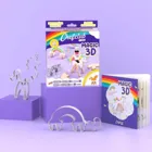 284143 - Ausstecher - Einhorn Regenbogen Magic 3D