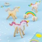 284143 - Cookie cutter - Unicorn Rainbow Magic 3D