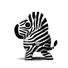 650011 - 3D-Bastelset Zebra (MQ6)