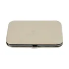 803665.12 - 4-piece manicure case Merino Moda beige