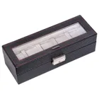 1115.380421 - Watch case for 5 watches carvon black (leather)