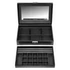 44.107.0104N04 - Jewellery box Isa black exclusive black (leather)