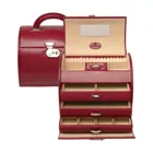 803655.00 - Jewellery case Merino red