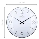 3157WIRC - Wall clock 35cm-Radio Controlled (DCF)-Dome Glass- "Atomic"