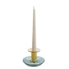 GLA017 - Candle holder GREEN RAINBOW