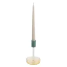 GLA020 - Candle holder GREEN RAINBOW