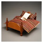 001.829/1 - Bedspread, brown, miniature